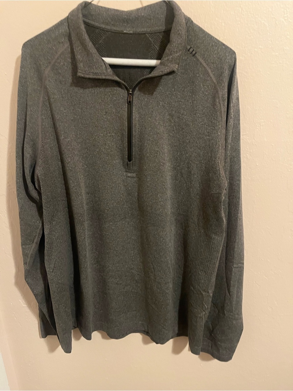 lululemon athletica Men's Charcoal Grey Quarter-Zip Sweater